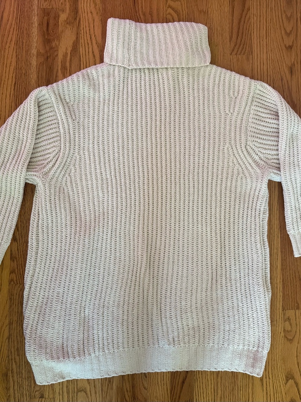 NWOT American Eagle Outfitters Long Sleeve Waffle Knit Cream Sweater Dress
